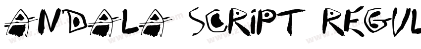 Andala Script Regula字体转换